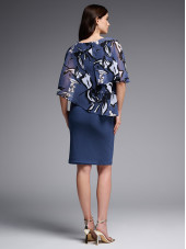 231731 Dress - Blue/Multi (Joseph Ribkoff)